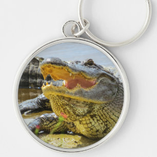 Alligator. Face to face Keychain
