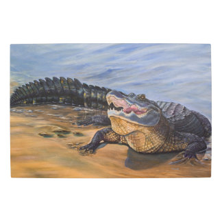 Alligator. Face to Face Metal Print