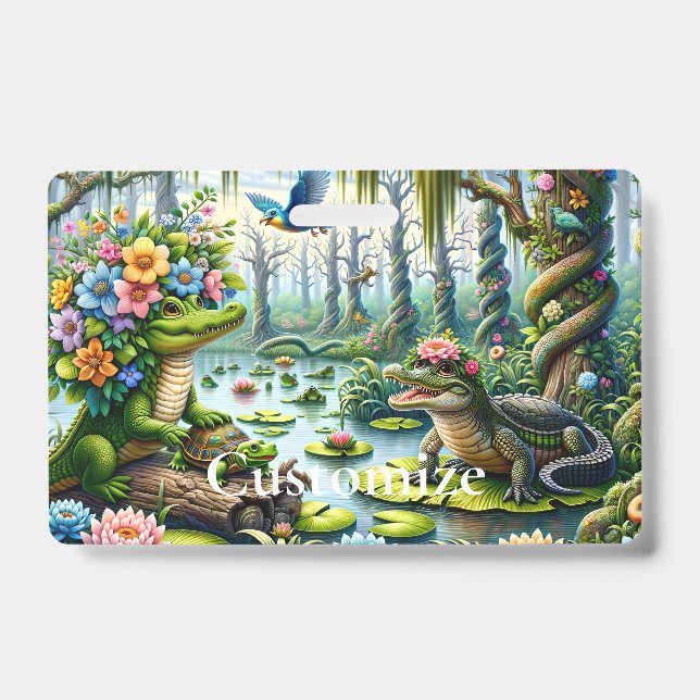 Alligator Fantasy Swamp Thunder_Cove Badge (Front)