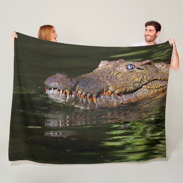 Alligator Fleece Blanket (In Situ)