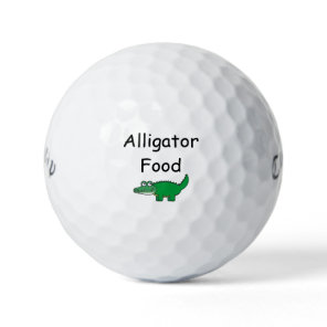 Alligator Food Golf Balls