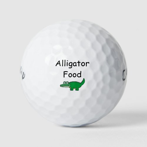 Alligator Food Golf Balls