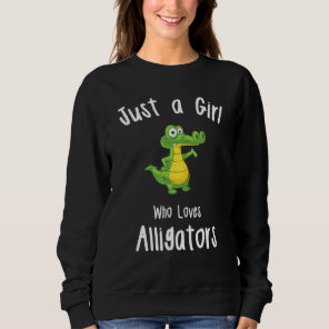 Alligator For Girls Womens Alligator Sweatshirt