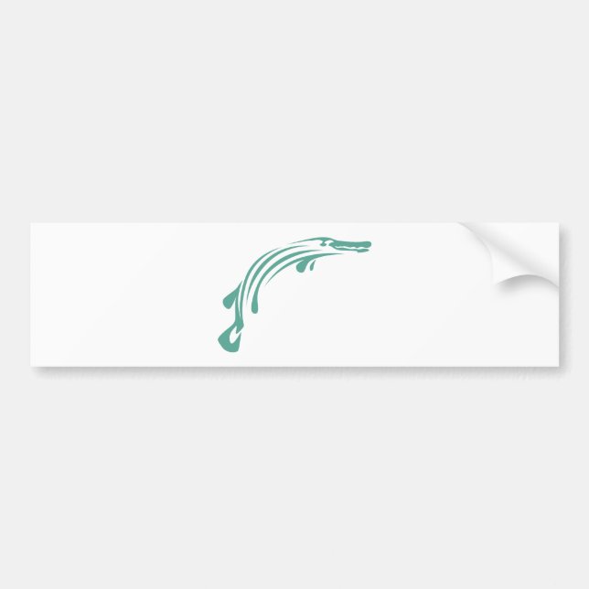 Alligator Gar Fish Bumper Sticker (Front)
