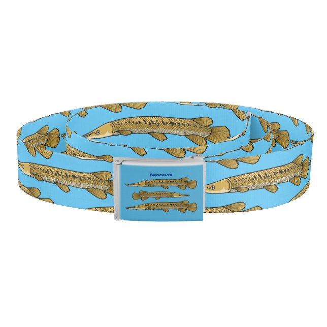 Alligator garfish cartoon illustration belt (Coil)