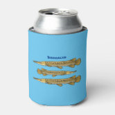 Trout Fish Illustration Fly Fishing Art Can Cooler