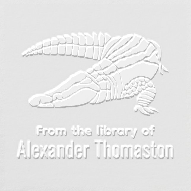 Alligator Gator From the Library of Ex Libris  Embosser (Design)