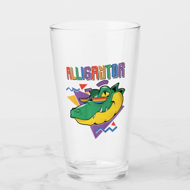 Alligator Gay Pride LGBT Alligaytor Premium  Glass (Front)