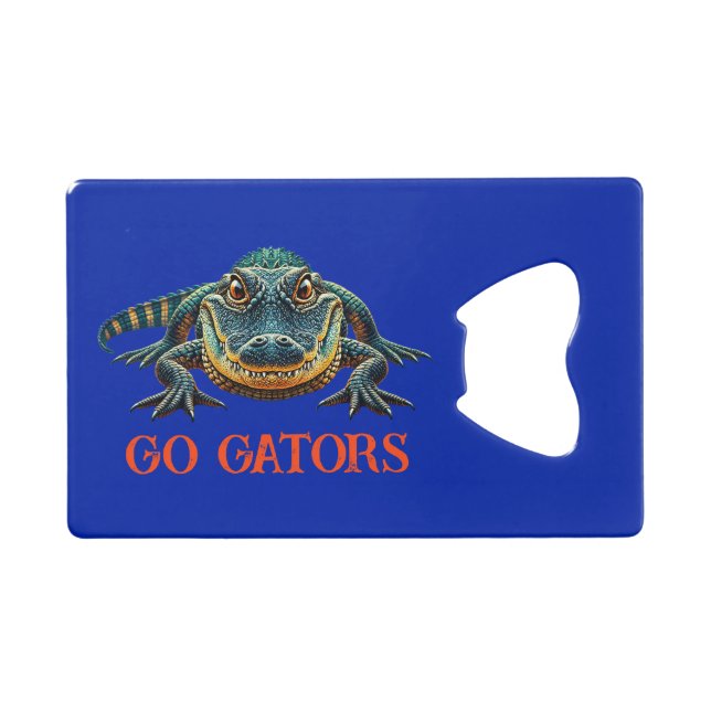 Alligator - Go Gators Credit Card Bottle Opener (Front (Horizontal))
