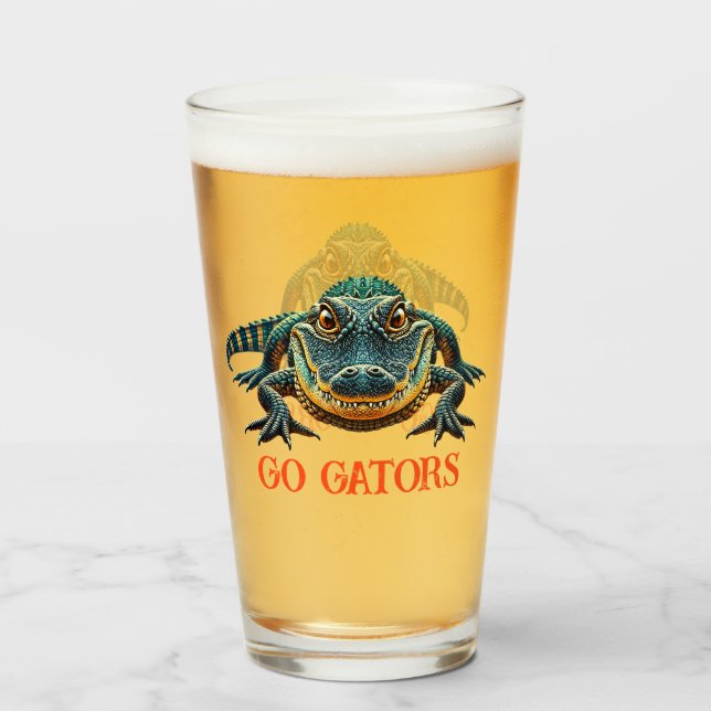 Alligator - Go Gators Glass (Front Filled)