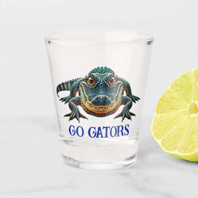 Alligator - Go Gators Shot Glass (Front)