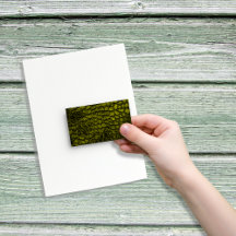 Alligator Gold Color Faux Leather