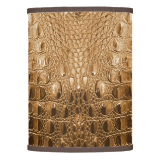 ALLIGATOR GRAIN LEATHER LAMP SHADE