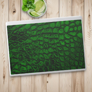 Alligator Green Faux Leather HP Laptop Skin