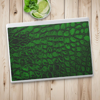 Alligator Green Faux Leather HP Laptop Skin