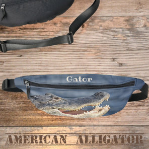 Alligator Grinning Gator Photographic Wildlife Fanny Pack