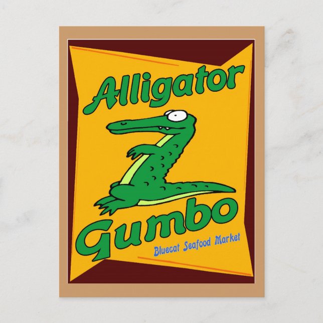 Alligator Gumbo Postcard (Front)