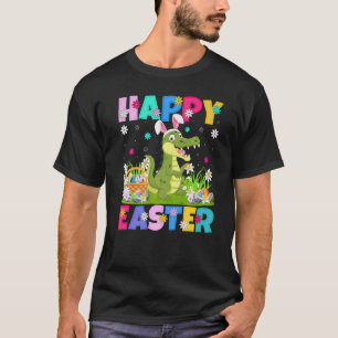 Alligator Happy Easter Bunny Alligator Easter Sun T-Shirt
