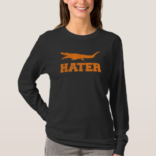 Alligator Hater Of Gators And Swamps Tiger Orange  T-Shirt