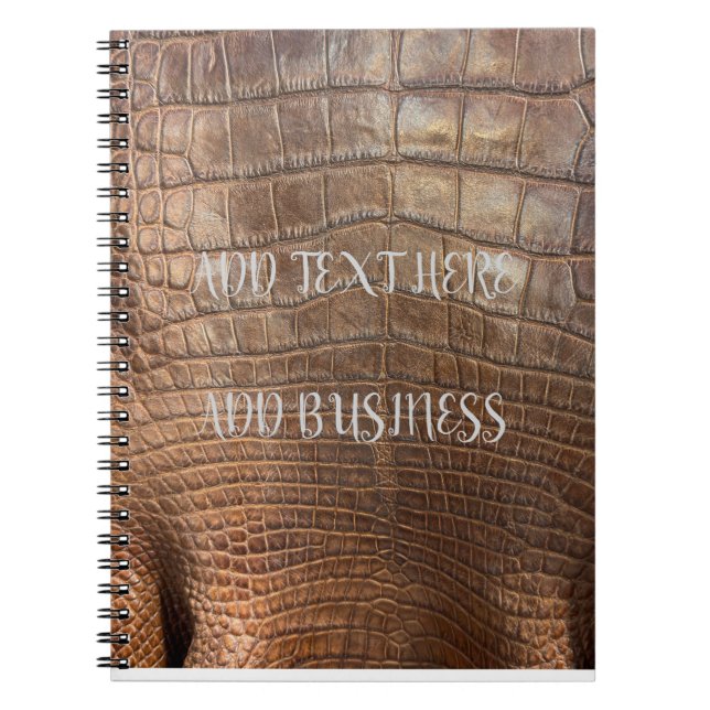 ALLIGATOR hide skin wildlife animal cover Notebook (Front)
