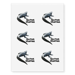Alligator Hunter Everglades Photographic Temporary Tattoos