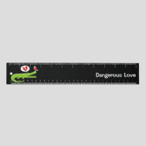 Alligator in Love 12 inch Ruler