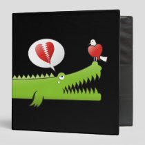 Alligator in Love 3 Ring Binder