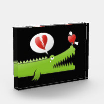 Alligator in Love Acrylic Award