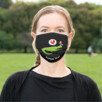 Alligator in Love Adult Cloth Face Mask