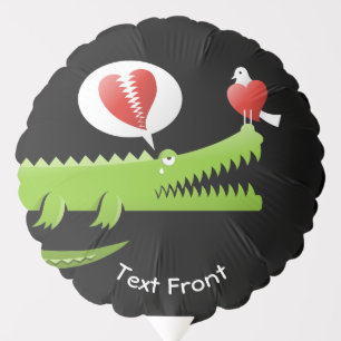 Alligator in Love Balloon