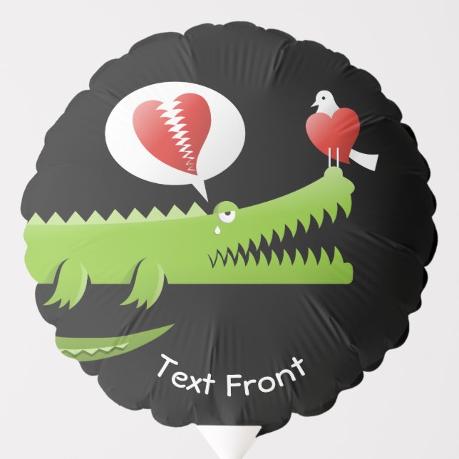 Alligator in Love Balloon (Front)