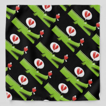 Alligator in Love Bandana