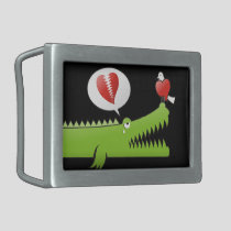 Alligator in Love Belt Buckle