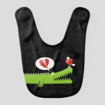 Alligator in Love Bib