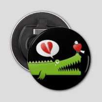 Alligator in Love Bottle Opener