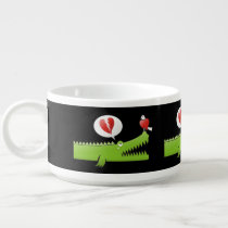 Alligator in Love Bowl