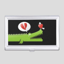 Alligator in Love Business Card Holder