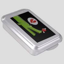 Alligator in Love Cake Pan