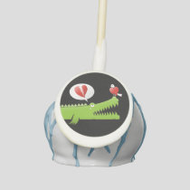 Alligator in Love Cake Pops