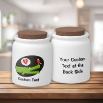 Alligator in Love Candy Jar