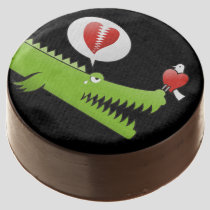 Alligator in Love Chocolate Dipped Oreo