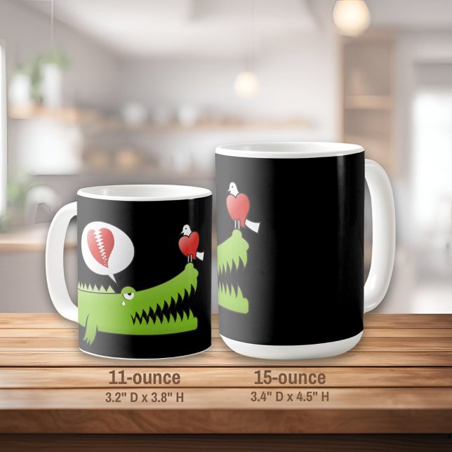 Alligator in Love Coffee Mug (Creator Uploaded)