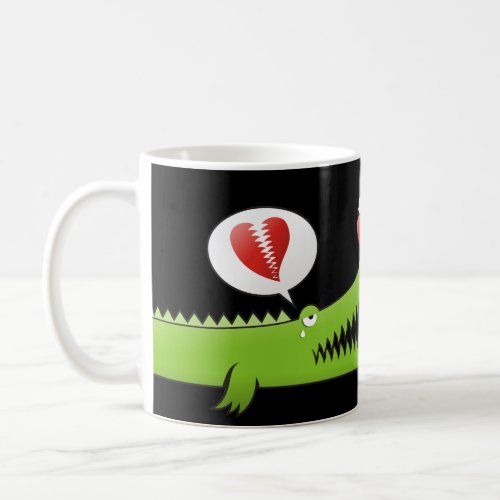 Alligator in Love Coffee Mug