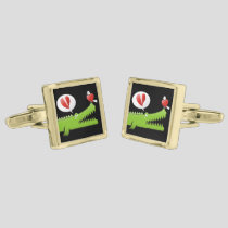 Alligator in Love Cufflinks