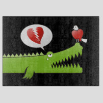 Alligator in Love Cutting Board