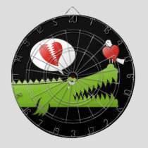 Alligator in Love Dart Board