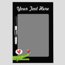 Alligator in Love Dry-Erase Board