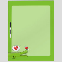 Alligator in Love Dry Erase Board