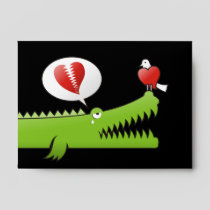 Alligator in Love Envelope