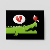 Alligator in Love Envelope